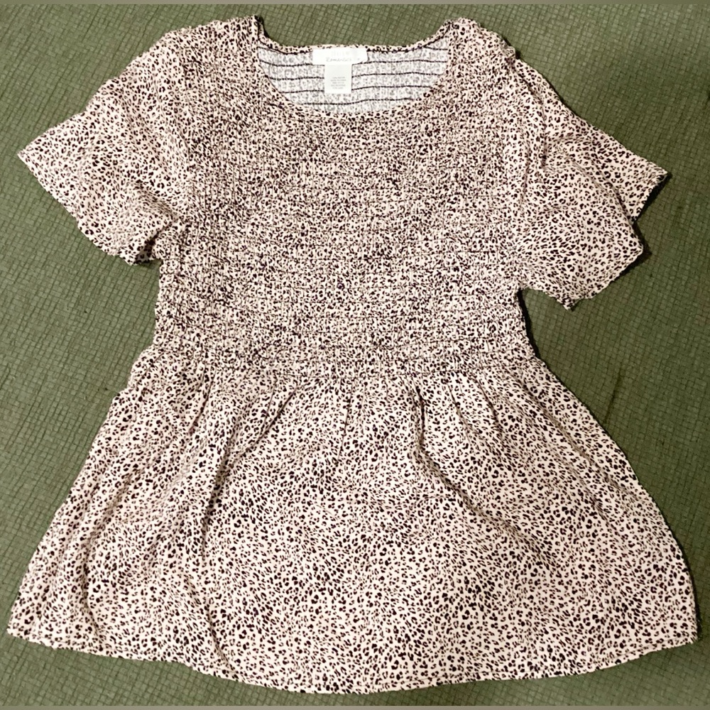 Leopard print blouse, Size M